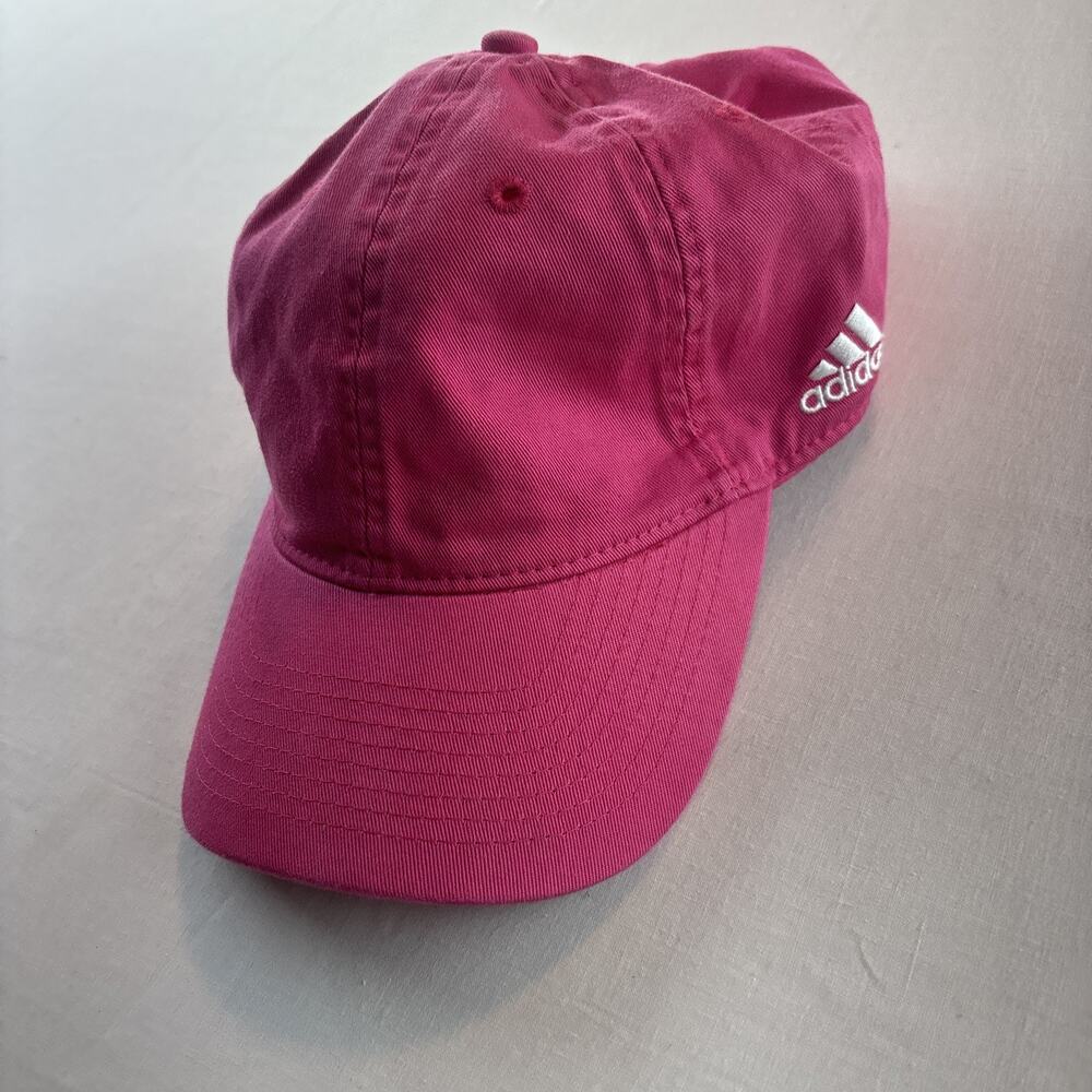 Adidas Women’s Baseball Cap Hat Hot Pink Adjustable Climalite Cotton Strap